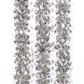 New design  and hot sale crystal bling applique belt for wedding sash RH1038